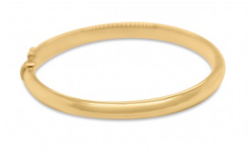 Bangle in 18kt geel goud , 7mm - 50x60 mm - HT7