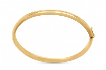 Bangle armband 18kt geel goud -5mm - 50x60mm - HT5