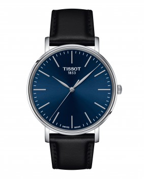 Tissot - herenhorloge - blauwe wijzerplaat - everytime - T143.410.16.041.00