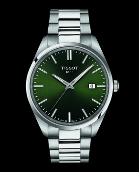 Tissot - PR100 met stalen band en groene wijzerplaat - T150.410.11.091.00