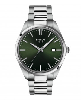 Tissot - PR100 met stalen band en groene wijzerplaat - T150.410.11.091.00