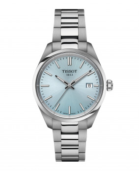 Tissot - Dameshorloge - PR100 - Stalen horloge met blauwe wijzerpaat  - T150.210.11.351.00
