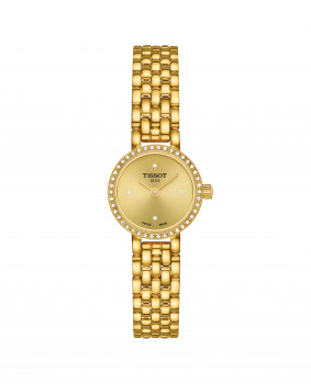 Tissot - Tissot lovely plaqué or met briljant - T140.009.63.026.00