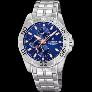 Festina - Herenhorloge - Metalen band - Blauw - F20445/5