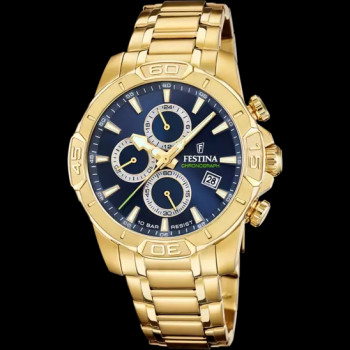 Festina - Herenhorloge in goudkleurig PVD - F20705/5
