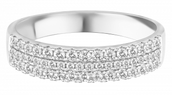 J & A - Ring in 18kt wit goud met briljant - RE4145