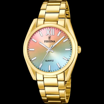 Festina - Dameshorloge in goudkleurig staal - F20640/7