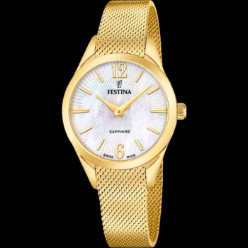 Festina - Swiss - Dameshorloge met milanaise band - F20077/1