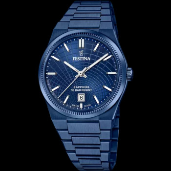 Festina - Swiss - Herenhorloge in blauwe PVD - F20078/1