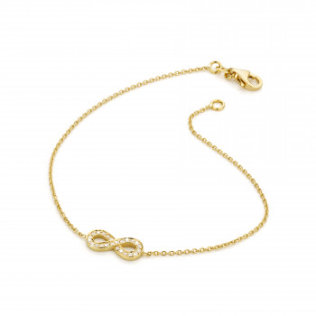 Armband in 18kt geel goud - Infinity - BRAWL028Y