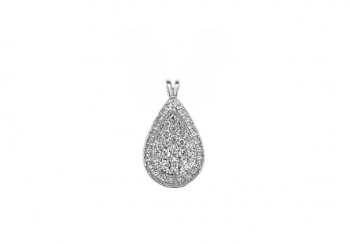 The Flanders Collection - Hanger in 18kt wit goud met flanders briljant - 188