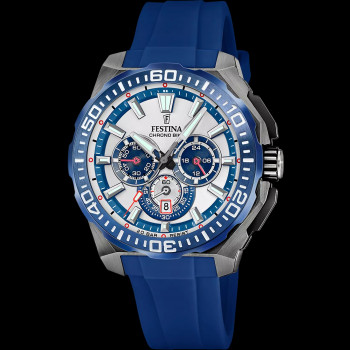 Festina - Chrono Bike - F20725/4 - Blauw Rubberen Band