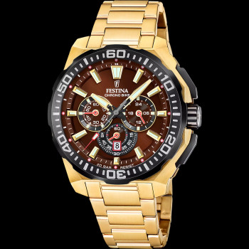 Festina - Chrono Bike - F20727/3 - Goudkleurig - Bruin