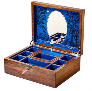 Wolf 1834 - Muziekdoos - Ballet musical Jewellery Box  - Zwanenmeer - Walnut Wood