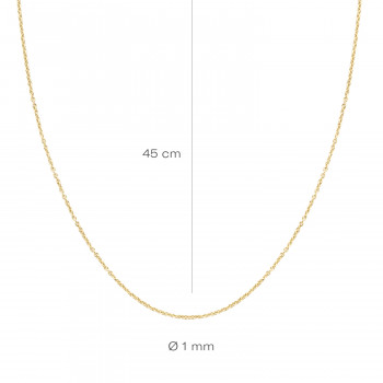 Blush - Halsketting in 14kt geel goud op 45cm - 3046YGO/45
