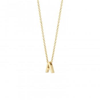 Blush - Halsketting met letter in 14kt geel goud - 3155YGO-A