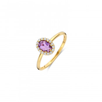 Blush - Ring in 14kt geel goud met amethist - 1271YAM/52