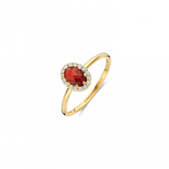 Blush - Ring in 14kt geel goud met mozambique granaat - 1271YGA/56