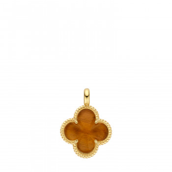 Blush - Hanger met clips in 14kt geel goud - met tijgeroog en bergkristal - 6096YTQ