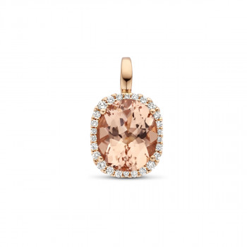 Hanger in 18kt rood goud met morganiet - 7400008