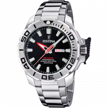 Festina - Herenhorloge in staal - 20ATM - F20665/4
