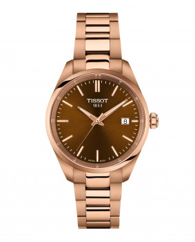 Tissot - Dameshorloge - PR100 - Bruine wijzerplaat - Rosé - T150.210.33.291.00