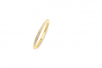 Alliance in 18kt geel goud met briljant op maat 52