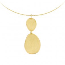 Hanger in mat geel goud Hanger in mat geel goud
