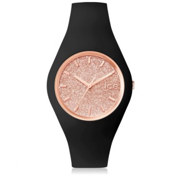 Ice Glitter Black Rose Gold Medium Ice Glitter Black Rose Gold Medium