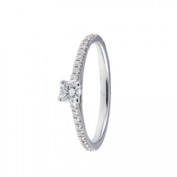 Ring - Solitair 18kt Briljant Verlovingsring 390112