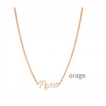 Naamketting Rosékleurig zilver Naamketting Rosékleurig zilver