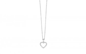 Halsketting met hanger hartje nobless fashion 33-0459 Halsketting met hanger hartje nobless fashion 33-0459