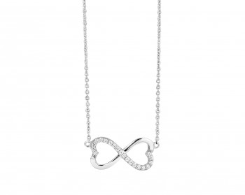 Halsketting met hanger infinity (hartvormig) nobless fashion 33-0458 Halsketting met hanger infinity (hartvormig) nobless fashion 33-0458