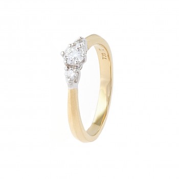 Verlovingsring - Ring in 18kt wit en geel goud triologie - 391235 - 50-00549-1272f