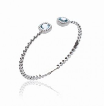Esclave armband zilver met blauwe zirkonium 391313 Esclave armband zilver met blauwe zirkonium 391313