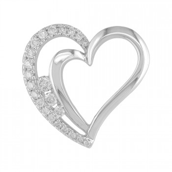 Hanger in wit goud met briljant 400214 Hanger in wit goud met briljant 400214