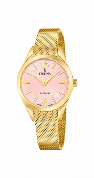 Festina - Swiss - Dameshorloge met milanaise band - F20077/2