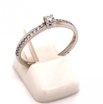 Ring - Verlovingsing 18kt met briljant - 400939 - RWL1321w10