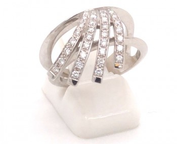 Ring 18kt wit goud met briljant -  280996