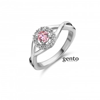 Zilveren Ring met Zirkonium KB10/56 Zilveren Ring met Zirkonium KB10/56