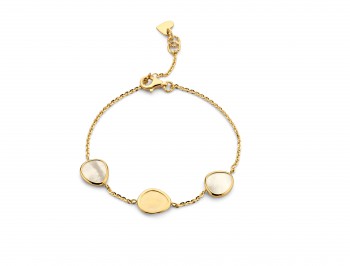 Femme adoree - Armband in 18kt geel goud met parelmoer 01A0105G