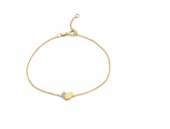 Armband in 18kt geel goud met briljant 03A0309G Armband in 18kt geel goud met briljant 03A0309G