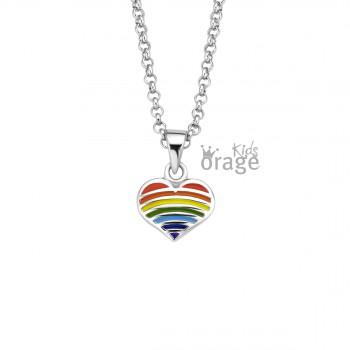 Kinderketting Hartje Zilver Orage K/3376 - K2404 - K2141 Kinderketting Hartje Zilver Orage K/3376 - K2404 - K2141