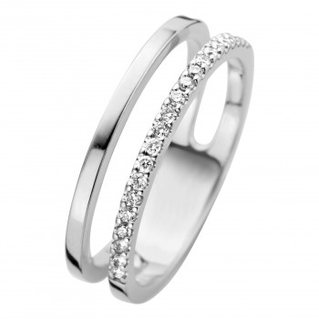 Moondrops - Ring - 18kt wit goud met briljant - M068AR16 Moondrops - Ring - 18kt wit goud met briljant - M068AR16