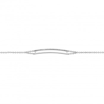Moondrops - Armband - 18kt wit goud met briljant - M068B11 Moondrops - Armband - 18kt wit goud met briljant - M068B11