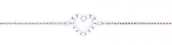 Armband 18kt wit goud met briljant 90-00152-1275F Armband 18kt wit goud met briljant 90-00152-1275F