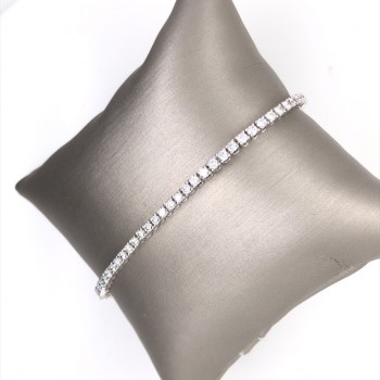 Armband - tennisarmband - 18kt wit goud met briljant - 90-00330-1275F