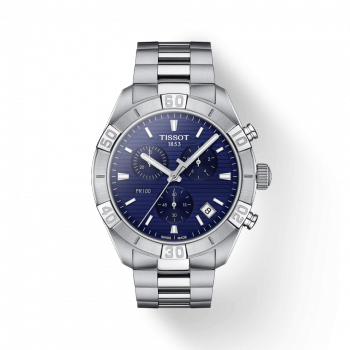 Tissot - Herenhorloge PR100 chronometer met metalen band - T101.617.11.041.00 Tissot - Herenhorloge PR100 chronometer met metalen band - T101.617.11.041.00
