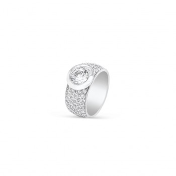 Ring zilver met zirkonium - 50-10602-610-99 52