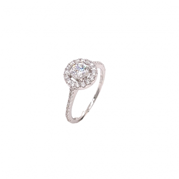 Ring zilver solitair - 50-70423-610-99 50